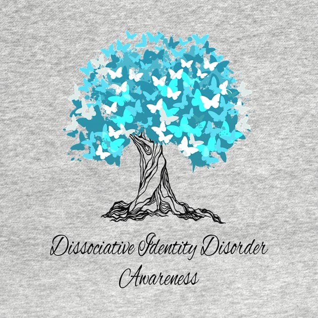 Dissociative Identity Disorder Awareness Butterfly Support by MerchAndrey